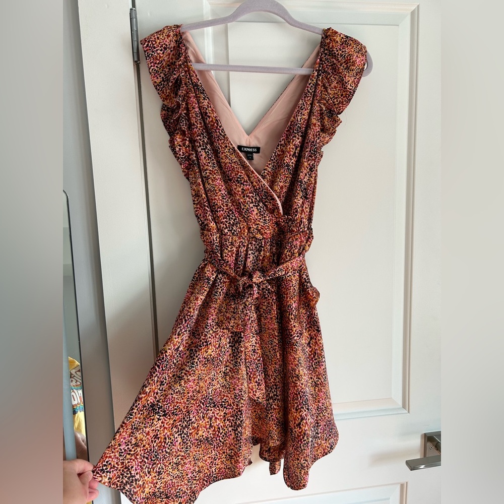 Multi colored swing dress